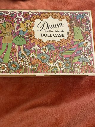 Topper Dawn And Her Friends Doll Case,  6 Dolls Accessories And Clothing 1970’s