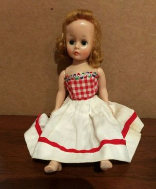 Vintage Madame Alexander 9 " Cissette Doll - - Good Hair,  Great Body & Sleepy Eyes