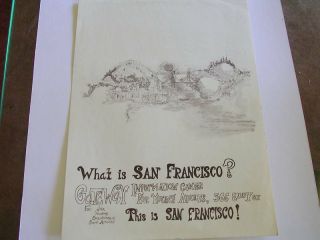 What Is San Francisco? Sixties Poster For The Gateway