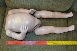 Large 21” Antique Composition Doll Body For Full 28” Doll