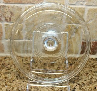 Pyrex 623c Clear Starburst Round Replacement Lid For Corning Ware Casserole Dish