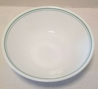 Corning Corelle Country Cottage Serving Bowl - Green & Blue Stripe