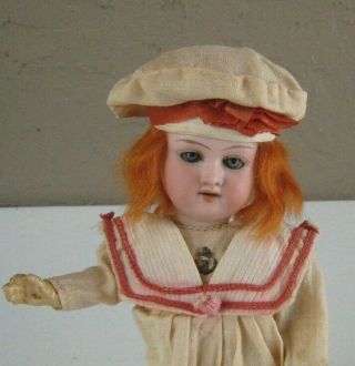 Antique German A&m Armand Marseille 390 Bisque Head Doll 10 " Bc10