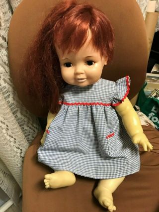 Vintage Ideal Toys Baby Crissy 25 " Toddlere Body With Grow Hair