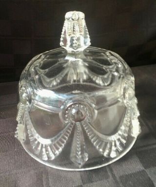 Eapg Butter Dish/victorian Us Glass Co Alabama Butter Dish Lid