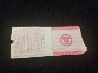 Vintage 1982 Grateful Dead The Spectrum Philadelphiapa Concert Ticket Stub