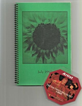 Tracy Chapman July 1997 Concert Band Tour Itinerary Book,  A/a Pass Steve Hunter