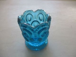 Vintage Le Smith Blue Moon And Stars Toothpick Holder