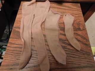 Vintage Madame Alexander 3 Nylon Stockings 5 " 7 " & 10 1/2 "