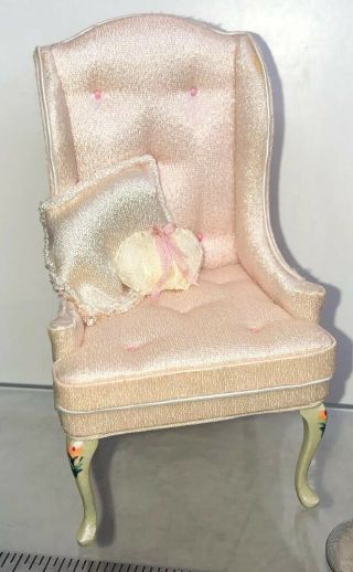 1:12 Doll House Miniature Furniture Artisan Made Peach Chair Jeffery R.  Steele S