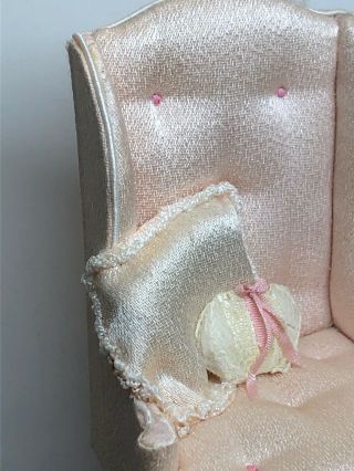 1:12 Doll House Miniature Furniture Artisan Made Peach Chair Jeffery R.  Steele S 3
