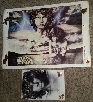 2/two Jim Morrison The Doors Poster No One Here Gets Out Alive 1971 Splash Rare