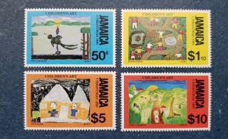 Jamaica Stamps,  Scott 760 - 763 Complete Set Mnh
