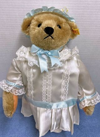 Steiff Margaret Strong Museum Mohair Teddy Bear - Victorian School Girl 0155/34 Id