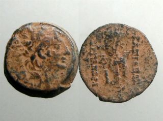 Alexander Ii Zabinas Bronze Ae22_seleukid Empire_double Cornucopia