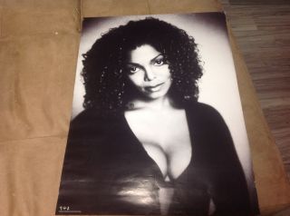 Cd.  Lp Music 24x17 Promo Poster Janet Jackson Vintage Michael Jackson 5.