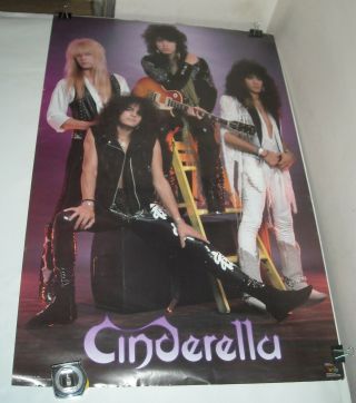 Rolled 1988 Funky Posters 3192 Cinderella Iii Band Poster Hair Metal 22 X 34