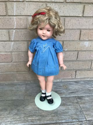 Vintage Antique Shirley Temple Ideal 18 " Composition Doll Read