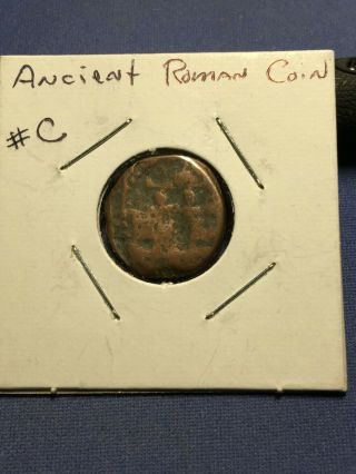 Ancient Bronze Roman Empire Coin Very C