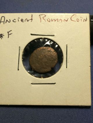 Ancient Bronze Roman Empire Coin Very F