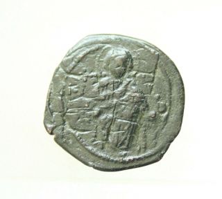 Anonymous Time Of Constantine Ix C.  1028 - 1034.  Ae31mm 10g Follis Christ Seated