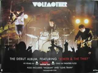 Wolfmother 2006 Live Stage Group/cover 2 Sided Promo Poster Flawless Old Stk