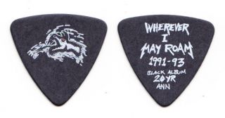 Metallica Robert Trujillo Black Snake Bass Guitar Pick 3 - 2012 Tour