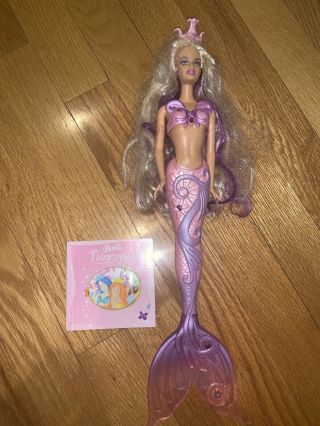 2003 Barbie Fairytopia Magical Mermaid Pink/ Blonde Doll Mattel B5822