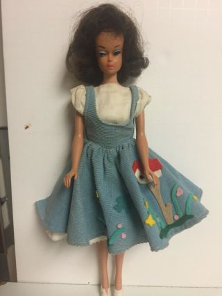 1962 Mattel Barbie Midge Fashion Queen Doll With 2 Wigs Japan Barbie Dress Tag
