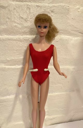 Vintage Barbie Doll Blond Ponytail Mattel 6? - 1960’s