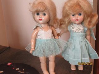 Two Vintage Vogue Ginny Dolls