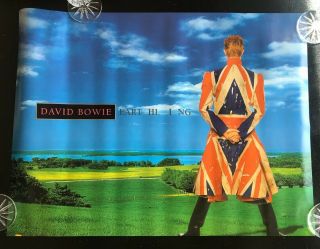 David Bowie Earthling Album 1997 Virgin Promo Poster 18x24