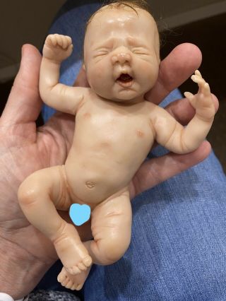 Ooak (pre Owned) Heartwork Babies By Debra Lee Lyback Full Sculpt 6 Inch
