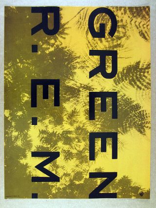 1988 R.  E.  M.  Rem Green Album Promo Vintage Print Ad