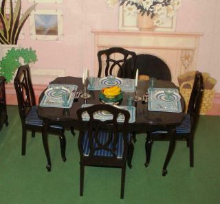 Vintage Pedigree Sindy Dining Table And Chairs Boxed 2