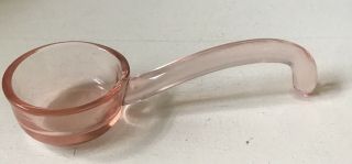 Vintage Pink Depression Glass Condiment Spoon Small Ladle