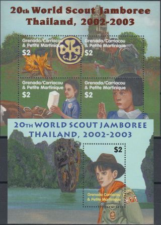 Grenada - Gren Both S/s 20th World Scout Jamboree Thailand 2002 Mnh - 15 Euro