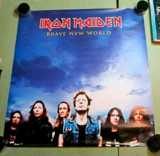Iron Maiden 2000 Brave World Promo Poster