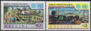 Grenada World Communications Year Opening Point Saline Int Airport O/p 1984 Mnh -
