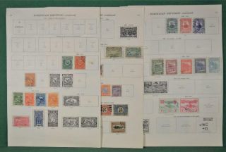 Dominican Republic Stamps Selection On 9 Album Pages (j128)
