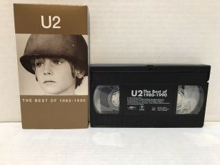 Vintage U2 Vhs Tape The Best Of 1980 - 1990 Music Videos