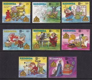 Antigua - Redonda Stamps - Disney Thematic 1987 Mnh