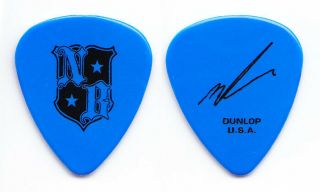 Nickelback Mike Kroeger Signature Blue Guitar Pick - 2006 Tour