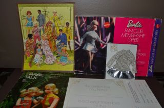 Vintage Barbie Fan Club Kit - Salute To Silver With Clear Heels,  Box,  Portrait