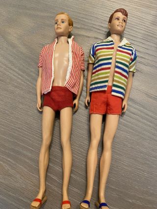 Vintage Barbie Ken & Allen Dolls —original Clothes 1960’s