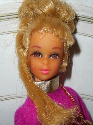 Vintage Barbie Tlc Growin Pretty Hair Francie In Maddie Mod Strawberry Parfait