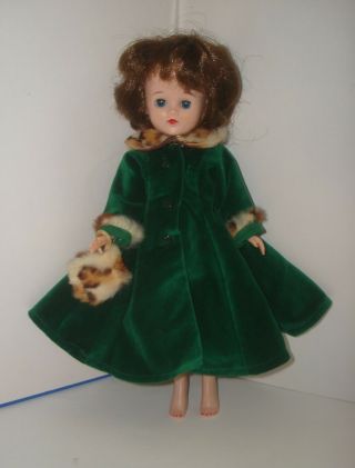 Vtg 1957 Jill Vogue Doll Coat/muff/collar 7554 - Fit Lil Miss Revlon/fashion/10 "