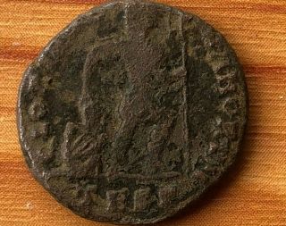 Roman Empire - Valens 364 - 378 Ad Ae Follis " Gloria Ro - Manorvm " Thessalonica