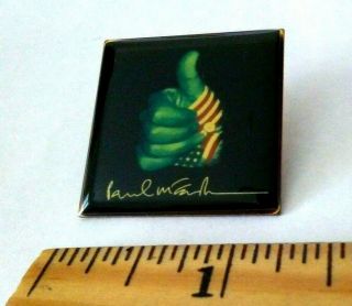 Beatles Paul Mccartney 2003 " Back In The World Tour " Thumbs Up Concert Pin