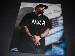 Ice Cube Wearing Nwa Tee Shirt Is The Og Detailed Promo Poster Ad